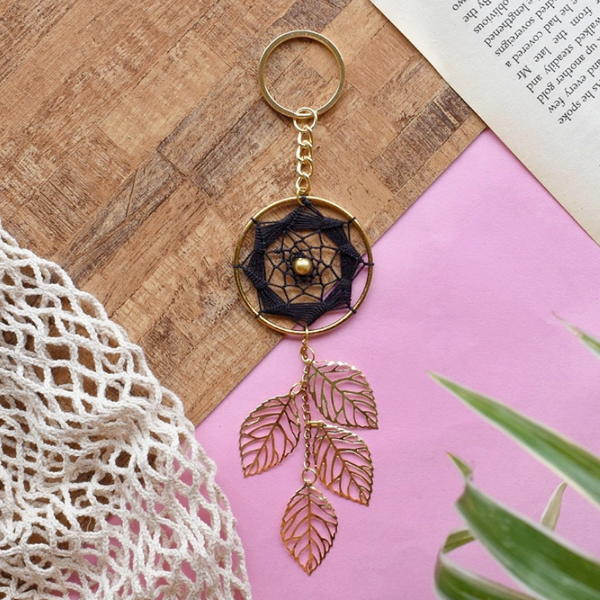 Black Widow Dreamcatcher Keychain