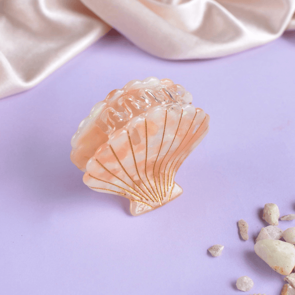 Acrylic Seashell Claw Clips