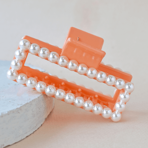 Maxi Acrylic Pearl Box Claw Clip