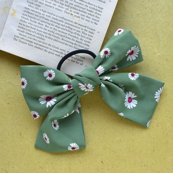Maxi Sunflower Bow Scrunchies