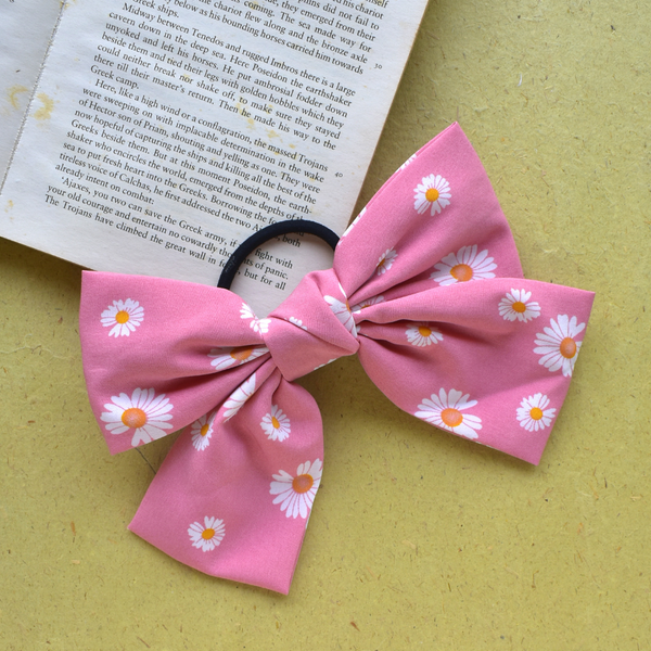 Maxi Sunflower Bow Scrunchies