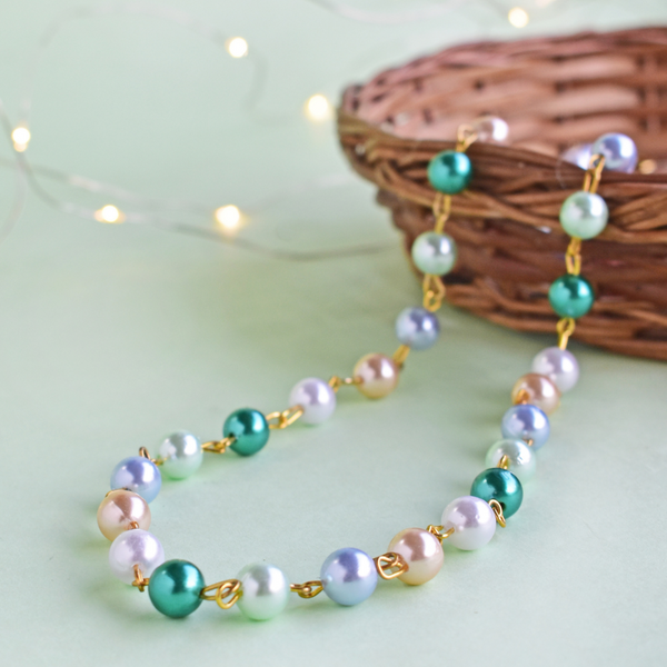 Multicolour Pastel Pearl Chain