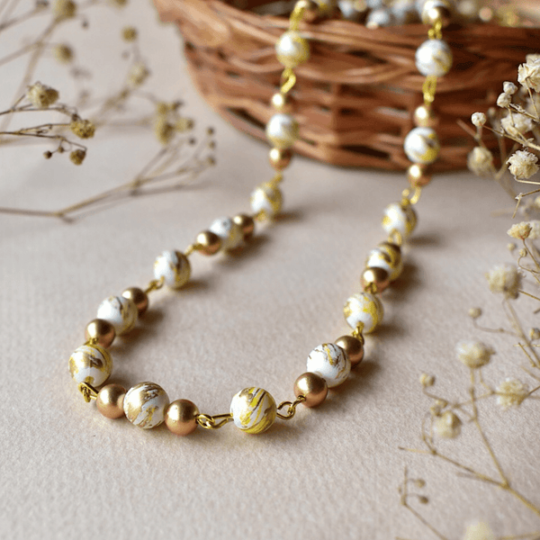 Yellow Gold Beaded Chain