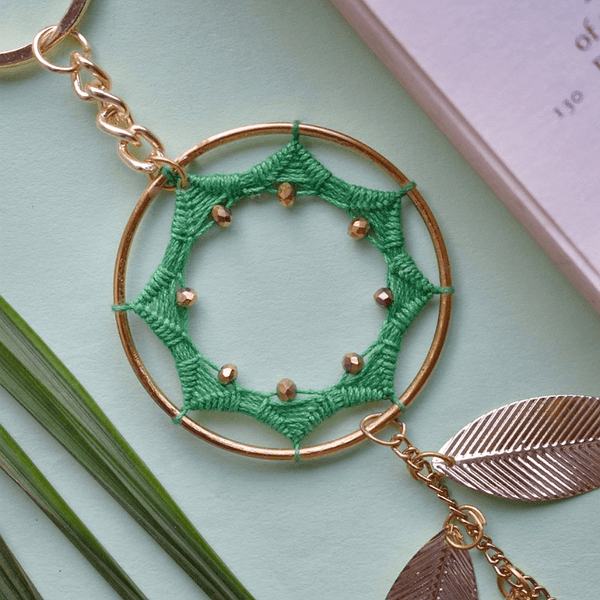Green Chasm Dreamcatcher Keychain