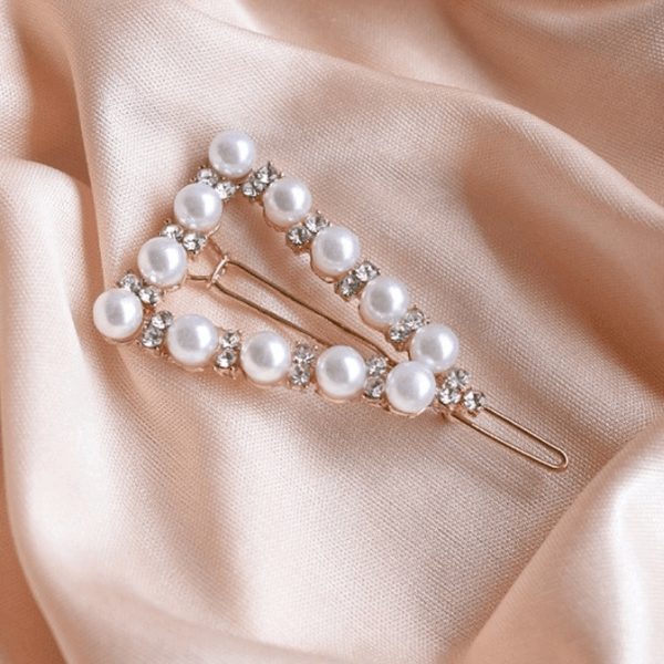 Pearl Triangle Barrette
