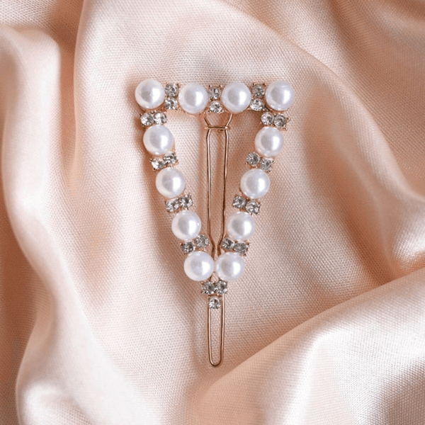 Pearl Triangle Barrette