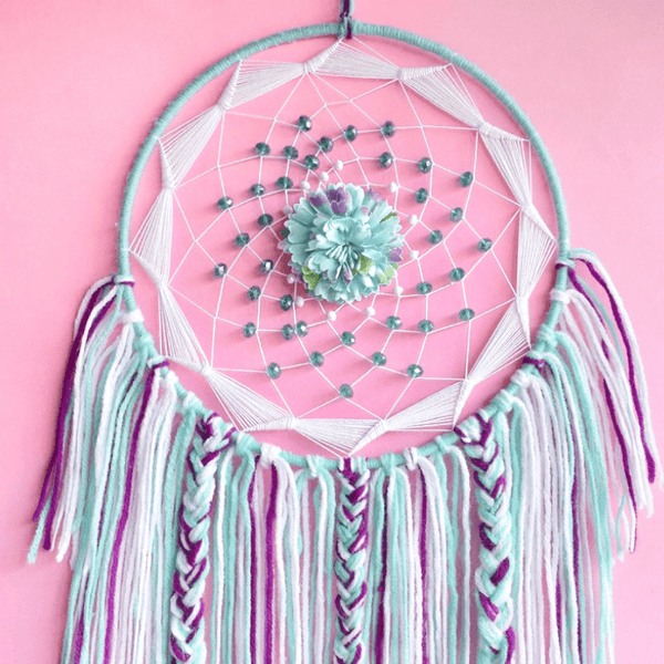 Floral Lilac Dreamcatcher