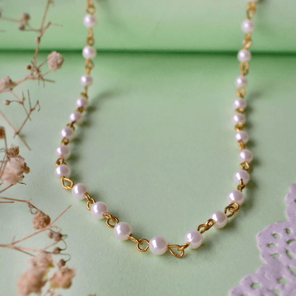 Off White Pearl Chain