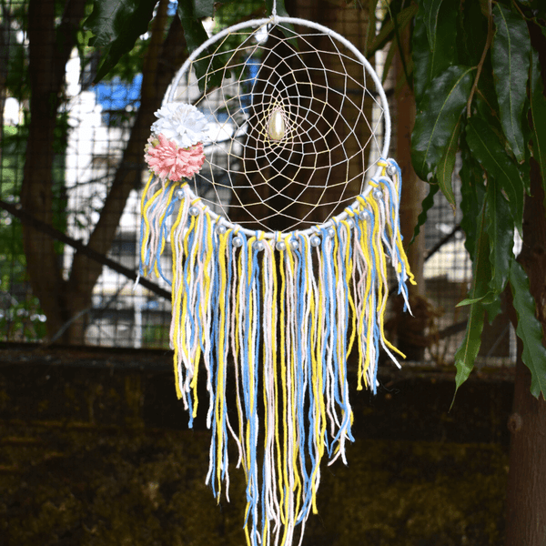 Pastel Flower Pearl Dreamcatcher