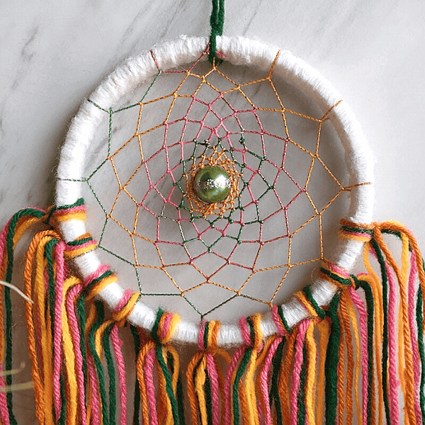 Multicolour Woollen Dreamcatcher Car Hanging