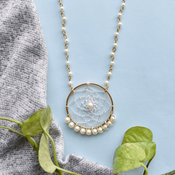 Dreamcatcher Pearl Necklace