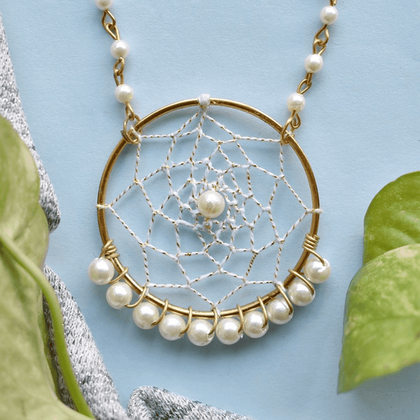 Dreamcatcher Pearl Necklace