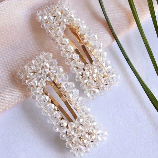 Blingy Stone Box Hairclips