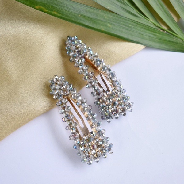 Blingy Stone Triangle Hairclips