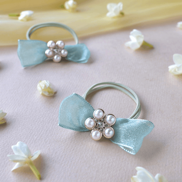 Rhinestone Embellished Rubber Bands
