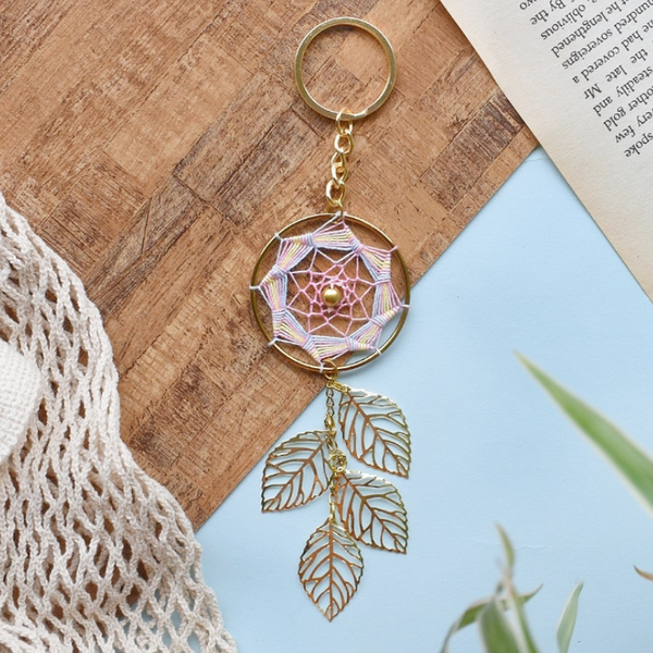 Pastel Multicolour Widow Dreamcatcher Keychain