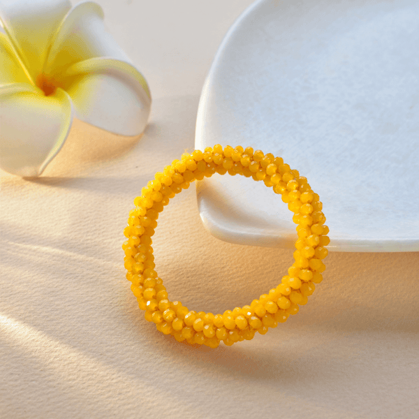 Stone Beaded Rubber Band
