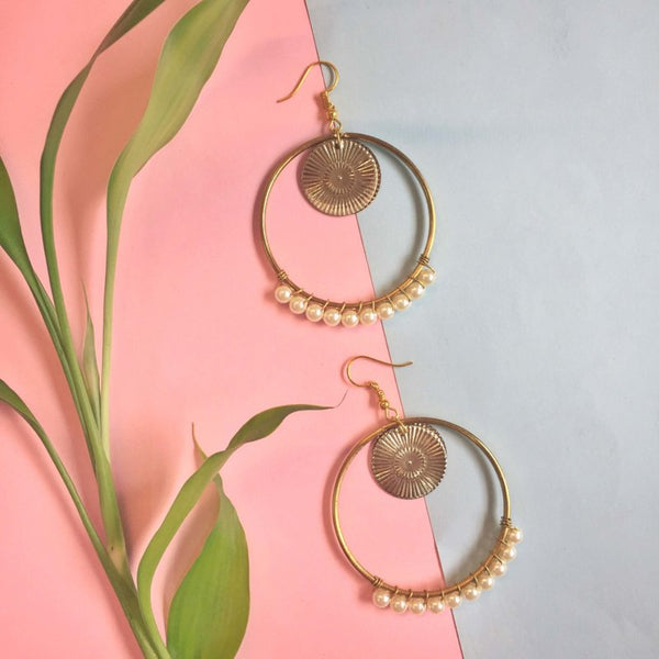 Classic Pearl Hoops