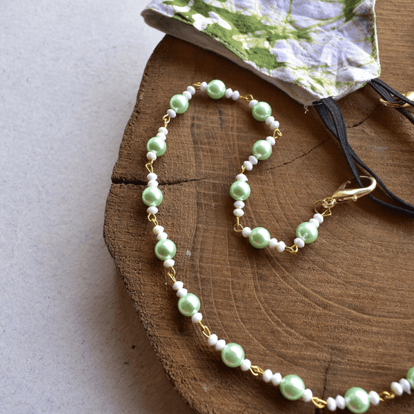 Mint Green Pearl Chain