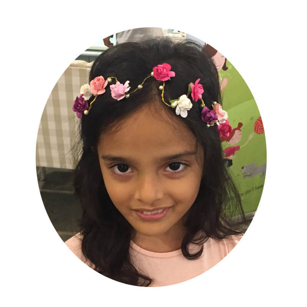 Customised Wired Flower Pearl Tiara